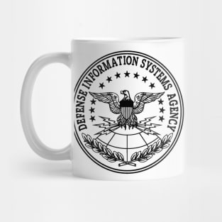 DISA Defense Information Systems Agency Black Logo Mug